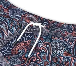 Men's Blue Paisley Pattern Print Swim Trunk Shorts -Swim Luxe Outfit andrew cole apparel accessories clothing swimwear men s blue paisley pattern print swim trunk shorts 2023 andrew cole men s designer blue paisley pattern swim trunks 29361506517090