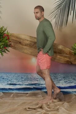 Men's Coral Swim Trunk Shorts 14 Men's Coral Swim Trunk Shorts -Swim Luxe Outfit andrew cole apparel accessories clothing swimwear men s coral swim trunk shorts 2023 andrew cole men s designer coral orange swim trunks shorts 29363770097762