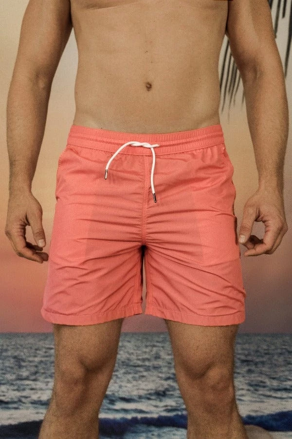 Men's Coral Swim Trunk Shorts 6 Men's Coral Swim Trunk Shorts - Image 4