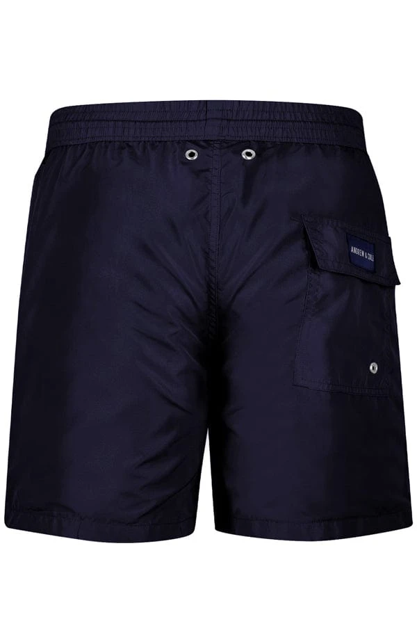 Men's Navy Blue Swim Trunk Shorts 4 Men's Navy Blue Swim Trunk Shorts - Image 2