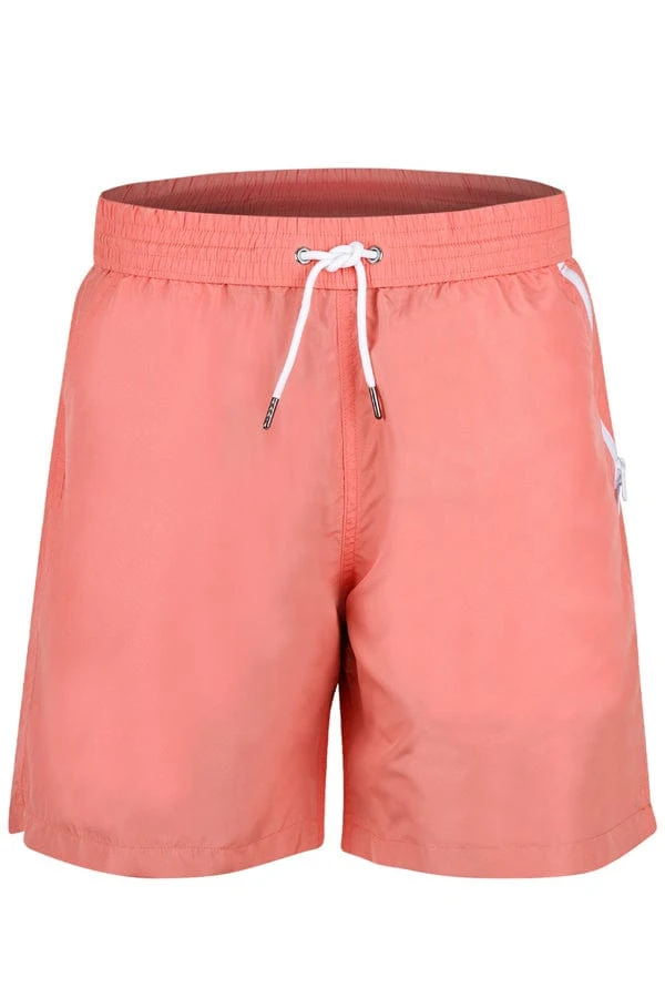 Men's Coral Swim Trunk Shorts 3 Men's Coral Swim Trunk Shorts
