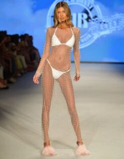 Beach Bunny Nude Champagne Nights Mesh Cover-up Dress -Swim Luxe Outfit beach bunny apparel accessories clothing dresses beach bunny nude champagne nights mesh cover up dress 2022 beach bunny nude champagne nights mesh cover up dress 28841341517922 1