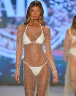 Beach Bunny Nude Champagne Nights Mesh Cover-up Dress -Swim Luxe Outfit beach bunny apparel accessories clothing dresses beach bunny nude champagne nights mesh cover up dress 2022 beach bunny nude champagne nights mesh cover up dress 28841341648994 1