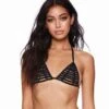 Beach Bunny Black Hard Summer Triangle Top Separate