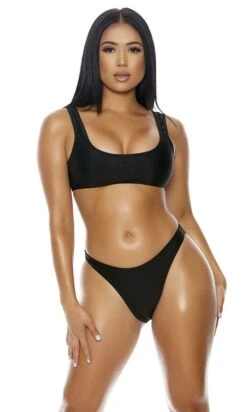 Forplay Black Manzanillo Bikini Swimsuit