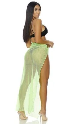 Forplay Black Sheer Mesh Skirt Cover-Up (Many Colors Available) -Swim Luxe Outfit forplay apparel accessories clothing swimwear black sheer mesh skirt cover up many colors available 29467359019106 1