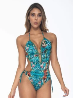 Cozumel Designer Luxury Monokini One Piece Swimsuit