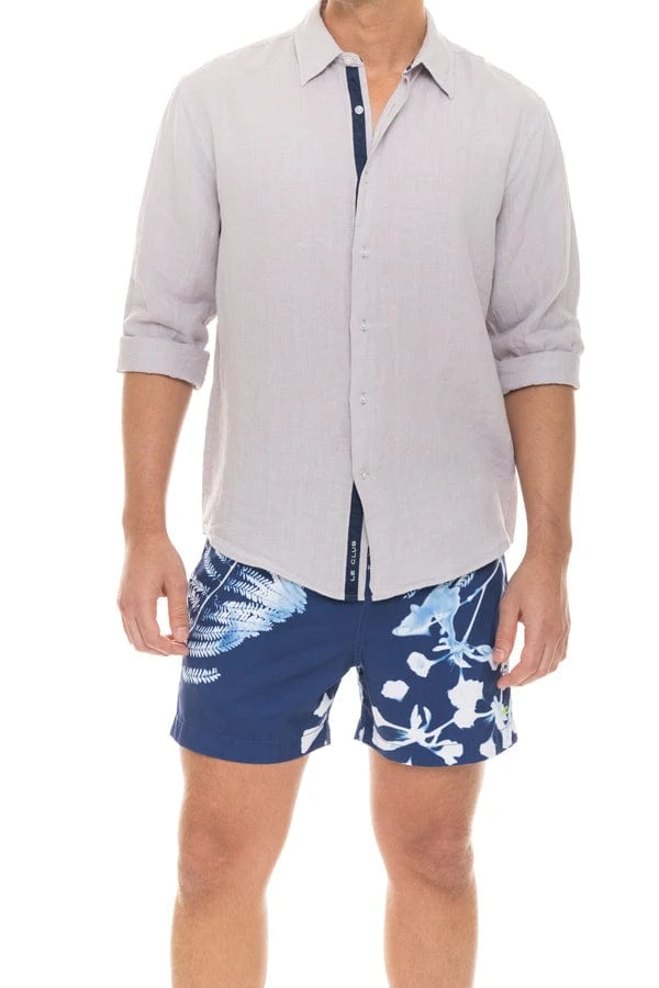 Le Club Original Aqua Peter Linen Long Sleeve Shirt (Many Colors Available) 17 Le Club Original Aqua Peter Linen Long Sleeve Shirt (Many Colors Available) - Image 15