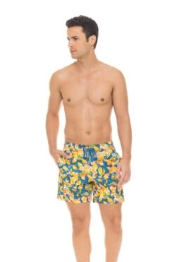 Le Club Men's Swim Trunk Dahlia (Short Or Mid-Length) -Swim Luxe Outfit le club apparel accessories clothing shorts le club men s swim trunk dahlia short or mid length 2022 le club men s swim trunk dahlia 28627292684386