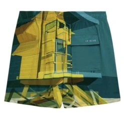 Le Club Men's Swim Trunk Miami Beach Tower 10 -Swim Luxe Outfit le club apparel accessories clothing shorts le club men s swim trunk miami beach tower 2023 le club men s swim trunk miami beach tower 29380389666914