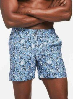 Crocus Bay Mid Length Trunk (5.5 Inch Inseam) -Swim Luxe Outfit le club apparel accessories clothing swimwear crocus bay mid length trunk 5 5 inch inseam 2021 le club men s swimsuit corcus bay mid length trunk 5 inch inseam 28088687493218