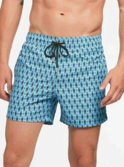 Fish Mid Length Trunk (5.5 Inch Inseam) -Swim Luxe Outfit le club apparel accessories clothing swimwear fish mid length trunk 5 5 inch inseam 2021 le club men s swimsuit fish mid length trunk 5 inch inseam 28055187718242