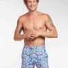 Flower Geo Long Swim Trunk (7 Inch Inseam) -Swim Luxe Outfit le club apparel accessories clothing swimwear flower geo long swim trunk 7 inch inseam 2021 le club men s original swimsuit flower geo long trunk 7 inch inseam 28052672413794