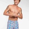 Flower Geo Mid Length Trunk (5.5 Inch Inseam) -Swim Luxe Outfit le club apparel accessories clothing swimwear flower geo mid length trunk 5 5 inch inseam 2021 le club men s swimsuit flower geo mid length trunk 5 inch inseam 28056683020386