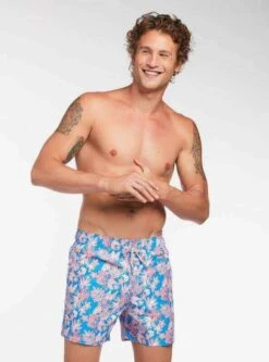 Flower Geo Mid Length Trunk (5.5 Inch Inseam)