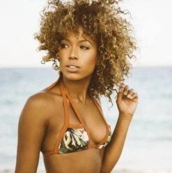 Montce Swim Safari/Terracotta Tortugas Outline Bikini Triangle Top