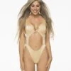 Liliana Montoya Trikini Azalea Shiny Gold One Piece Bikini -Swim Luxe Outfit montoya apparel accessories clothing one pieces jumpsuits rompers small gold liliana montoya trikini azalea shiny gold one piece bikini 12056222138466