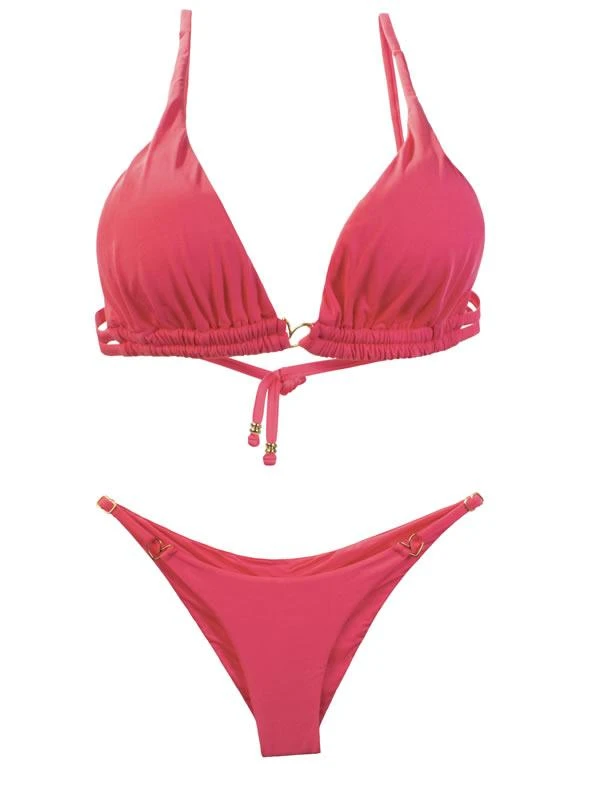 Liliana Montoya Coral Bikini Marinera Top Double Straps Bottom Bikini Swimwear Separate 5 Liliana Montoya Coral Bikini Marinera Top Double Straps Bottom Bikini Swimwear Separate - Image 3