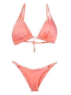 Liliana Montoya Peach Bikini Marinera Tops & Bottom Bikini Swimwear Set -Swim Luxe Outfit montoya apparel accessories clothing swimwear liliana montoya peach bikini marinera tops bottom bikini swimwear set 12048521461858