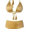 Liliana Montoya GAiA BIkini Gold Triangle Top & High Waist Bottom Set 1 Liliana Montoya GAiA BIkini Gold Triangle Top & High Waist Bottom Set -Swim Luxe Outfit montoya apparel accessories clothing swimwear small small gold liliana montoya gaia bikini gold triangle top high waist bottom set 2021 liliana montoya gaia bikini gold triangle top h