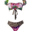 Liliana Montoya GAiA Amazonia Jaguar Puffed Short Sleeve Bandeau & Cheeky Bottom Set -Swim Luxe Outfit montoya apparel accessories clothing swimwear small small print liliana montoya gaia amazonia jaguar puffed short sleeve bandeau cheeky bottom set 2021 liliana montoya gaia amazonia j 1