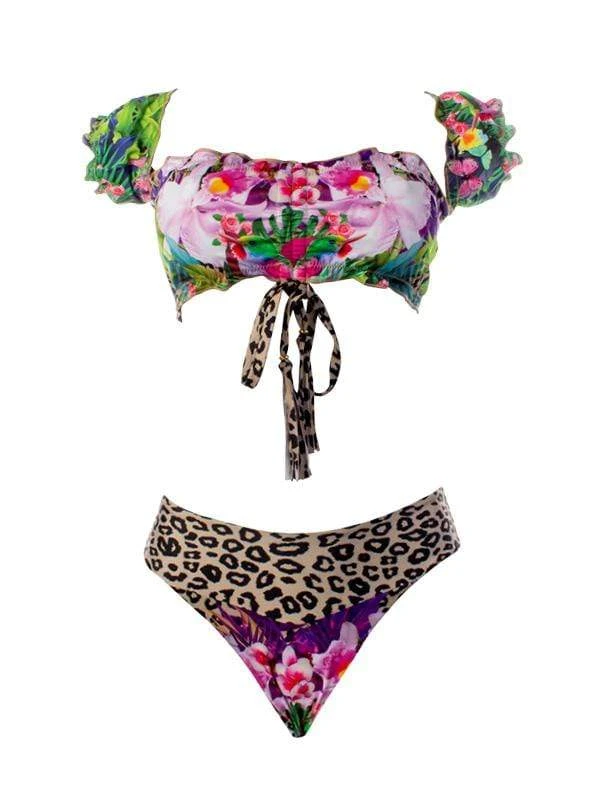 Liliana Montoya GAiA Amazonia Jaguar Puffed Short Sleeve Bandeau & Cheeky Bottom Set 3 Liliana Montoya GAiA Amazonia Jaguar Puffed Short Sleeve Bandeau & Cheeky Bottom Set