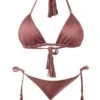Liliana Montoya GAiA Coachela Triangle Top & Side Tie Cheeky Bottom Set -Swim Luxe Outfit montoya apparel accessories clothing swimwear small small red liliana montoya gaia coachela triangle top side tie cheeky bottom set 28120205099106