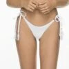 Liliana Montoya White Bikini Marinera Shiny Bottom Bikini Swimwear Separate