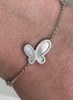 Silver Butterfly Bracelet -Swim Luxe Outfit olganikoza bracelets silver butterfly bracelet 28783951282274