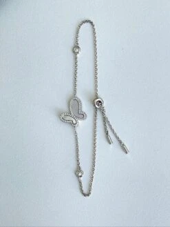 Silver Butterfly Bracelet -Swim Luxe Outfit olganikoza bracelets silver butterfly bracelet 28783951315042 1