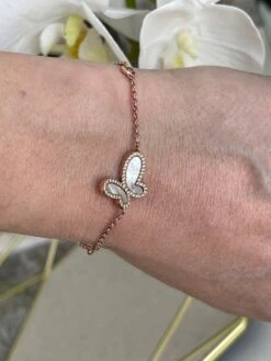 Silver Butterfly Bracelet -Swim Luxe Outfit olganikoza bracelets silver butterfly bracelet 28783951511650 1