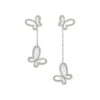 Silver Long Butterfly Earrings -Swim Luxe Outfit olganikoza earrings silver silver long butterfly earrings 28783940403298 1
