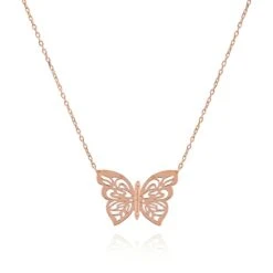 Gold Papillon Necklace -Swim Luxe Outfit olganikoza necklace rose gold gold papillon necklace 28783927459938