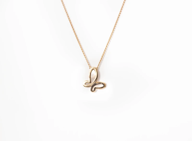 Silver Butterfly Necklace 4 Silver Butterfly Necklace - Image 2