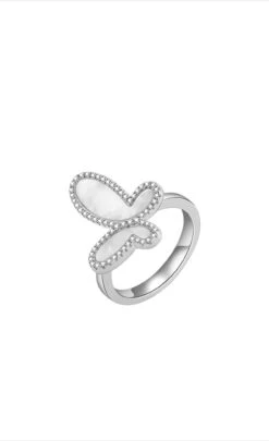 Silver Butterfly Ring