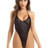 Sexy Sheer Black Extreme Micro G-String Thong One Piece Swimsuit Swimwear -Swim Luxe Outfit sohot swimwear apparel accessories clothing swimwear one size black sexy sheer black extreme micro g string thong one piece swimsuit swimwear 28961798914146