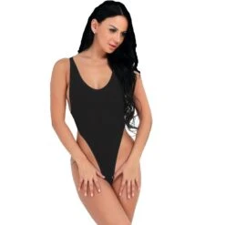 White Sheer Extreme High Thigh Cut Thong One Piece Swimsuit Swimwear (Black Also Available) -Swim Luxe Outfit sohot swimwear apparel accessories clothing swimwear one size black white sheer extreme high thigh cut thong one piece swimsuit swimwear black also available 6799717105762