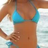 Blue Bikini With Triangle Top & Side Tie Scrunch Bottom Swimsuit Swimwear Set -Swim Luxe Outfit sohot swimwear apparel accessories clothing swimwear one size blue blue bikini with triangle top side tie scrunch bottom swimsuit swimwear set 1114788167711