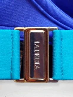 Le Perla Two Tone Blue Luxury Balconette Bikini Top & Tie Side Brazilian Bottom Swimsuit -Swim Luxe Outfit sohot swimwear le perla two tone blue luxury balconette bikini top tie side brazilian bottom swimsuit 2022 le perla sexy blue ryder balconette bikini swimsuit 28603295432802 2