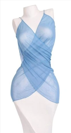 Multi-Function Mistral Sheer Mesh Sarong Dress Skirt Cover-Up By Thaikila