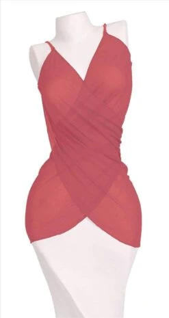 Multi-Function Terracotta Pareo Mesh Sarong Dress Skirt Cover-Up Thaikila By Blue Glue