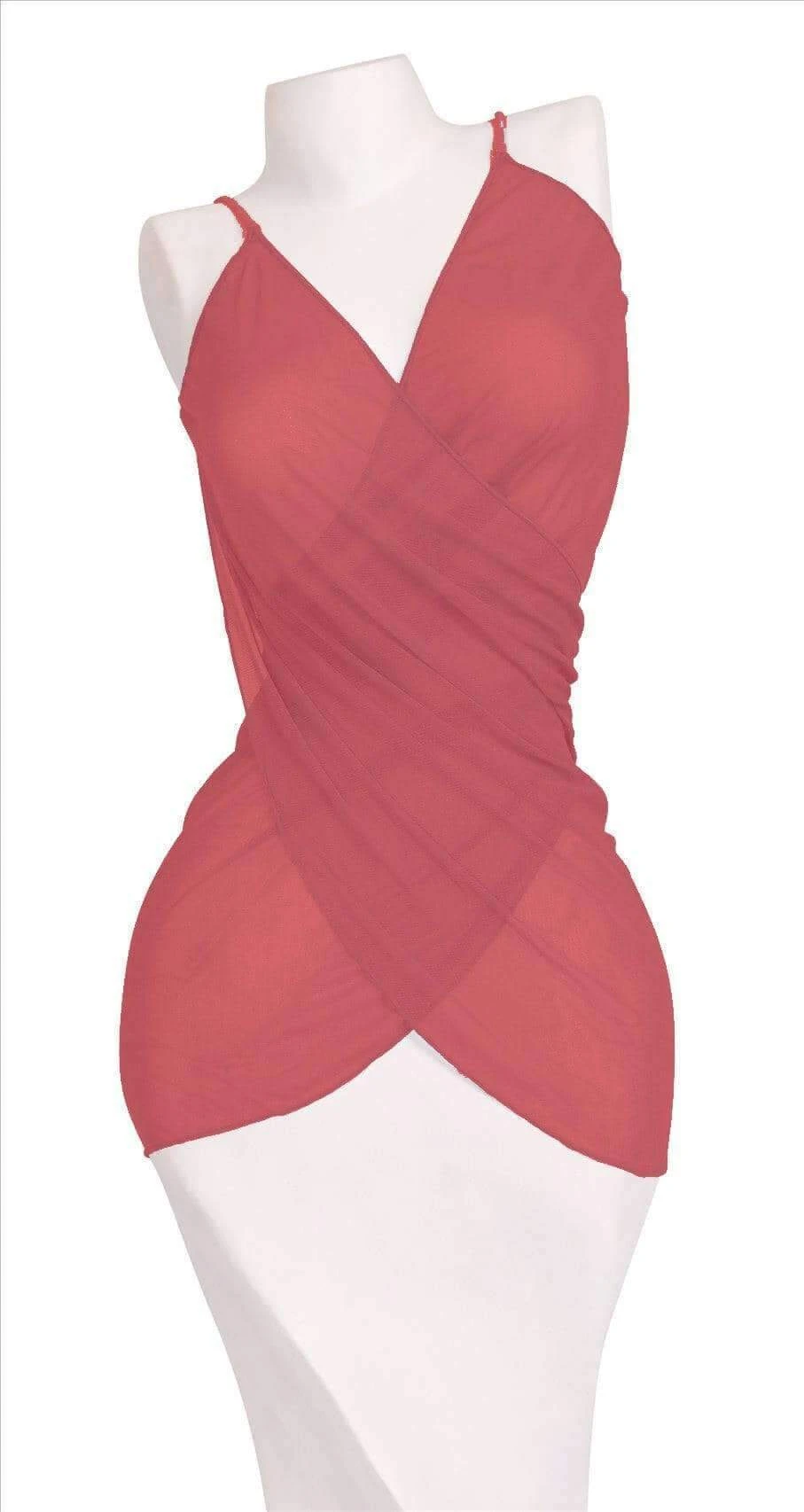 Multi-Function Terracotta Pareo Mesh Sarong Dress Skirt Cover-Up Thaikila By Blue Glue 3 Multi-Function Terracotta Pareo Mesh Sarong Dress Skirt Cover-Up Thaikila By Blue Glue